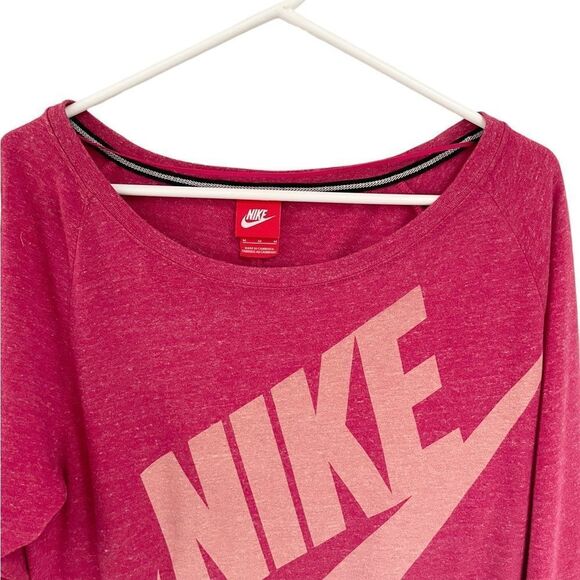 Nike Oversized Pink Sweatshirt 90s Vibes - Picture 7 of 9